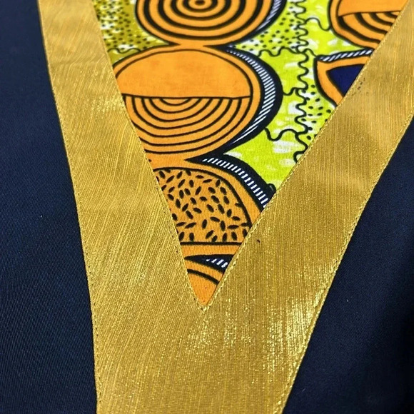 Private Afripride Men Tunic & Pants Set. Black/Gold  3XL NWT - Picture 4 of 9